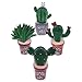 Price comparison product image AZQ 4PCS Car Charm Handmade Green Cactus Air Vent Perfume Clip Cute Automotive Interior Trim, Car Air Freshener Clip Portable Essential Oil Diffuser Vent Clip