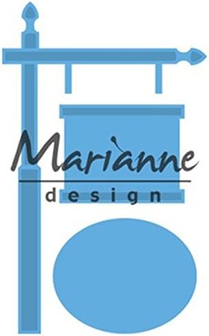 Marianne DesignCreatables Sign Post Die, Metal, Blue, 16.1 x 11.6 x 0.2 cm