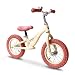 Produktbild COEWSKE 12"Balance Fahrrad für Kinder Kinder Laufrad Aluminiumlegierung Kein Pedal Walking Fahrrad für Alter von 2 bis 5 Jahre Alt (Creme Gelb)
