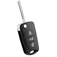Arooma 3 Button Replacement Uncut Keyless Entry Remote Control Car Key Fob Shell Case For KIA Rio, Rio K2, Rondo, Soul, Sportage, Ceed, CeedPro, Cerato, Picanto (Center Groove Blade)