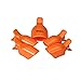 DDLBiz® 5Pcs Toenail Soak Off Clip Caps Gel Nail Art Tips Reusable Clamp Remover (Orange)