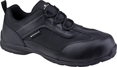 DeltaplusDelta Plus Footwear – Big Boss Leather Shoe Set, Black, Size 44 (1 Pair)