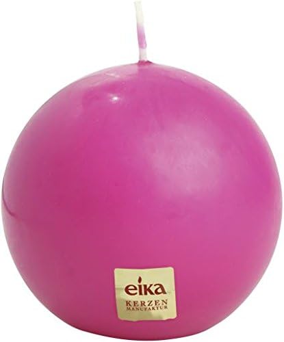 Eika Ball Candle, Paraffin Wax, Fuchsia