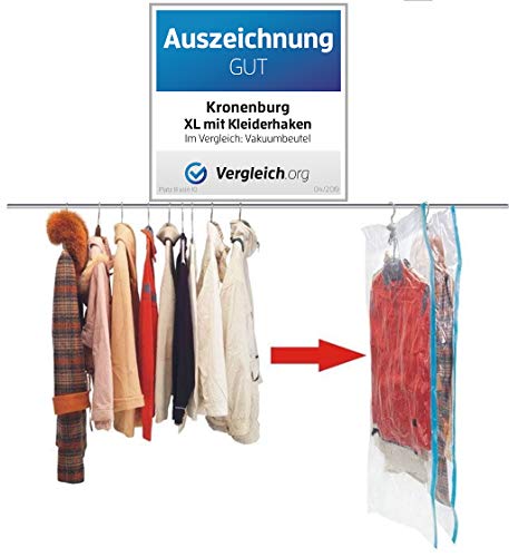 Kronenburg 6 tlg Set Vakuumbeutel - Aufbewahrungsbeutel 70 x 145 cm + 70 x 105 cm