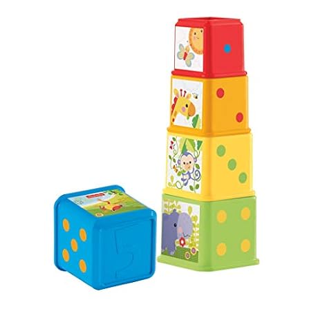 Fisher Price Cubes Dcouvertes jouet pour bb empiler et emboter 6 mois et plus CDC52