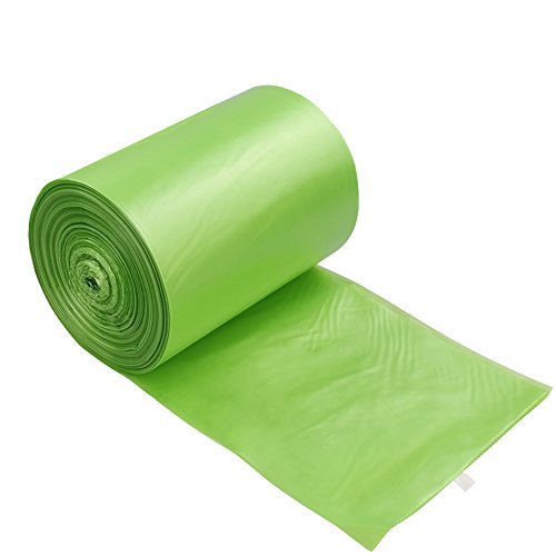 Annkky 50 Litro Sacchetti Di Immondizia, Sacchetti Spazzatura Verde, 125 Sacchetti