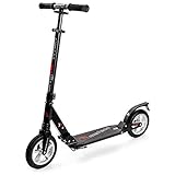 SEGURIDAD: Una plataforma grande y baja facilita el equilibrio y los principiantes se sentirán más confiados y más fáciles con el scooter, el guardabarros trasero servirá como freno.