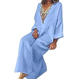 Damen Skaterkleider Knielänge Rundhals Stretch Basic Kleide Damenkleider Mode Frauen Sommer Elgant Rundhalsausschnitt Ärmellos Boho Streifen Lange Maxi Kleid Abend Party Strand Kleider Cocktailkleid Casual Evening Party Long Dress Damen V Ausschnitt A-Linie Kleid Träger Rückenfreies Kleider Sommerkleider Strandkleider Knielang Damen Blumen Muster Rundhals Casual Blusenkleid Kleider Frauen Frühling Herbst Sommer lose Kurze Ärmel Casual Kleid Blusen Kleid lose Tunika Casual T-Shirt Kleid