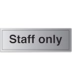 Hinweisschild „Staff Only“ – Vinyl-Aufkleber A4 (297x210 Mm), Laminiert, Für Innen Und Außen