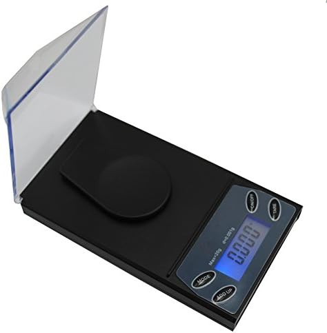 Milligram Mini LCD Digital Pocket Lab Weight 20g/0.001g Scale Jewelry Scale with Calibration Weights Tweezers