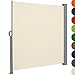 Produktbild Ausziehbare Seitenmarkise für Balkon Terrasse Garten | Farbauswahl/Größenauswahl 160x300cm 180x300cm 200x300cm | Windschutz, Sichtschutz, Seitenwandmarkise, Seitenrollo, Sonnenschutz-Beige/160x300cm