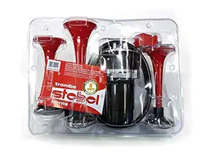 OSHOTTO Stebel Nautilus Pressure 3 Pipe Twin Air Horn Universal for Cars, Trucks, Boats, ATVS, Motorcycles and Scooters (3 Pipe)