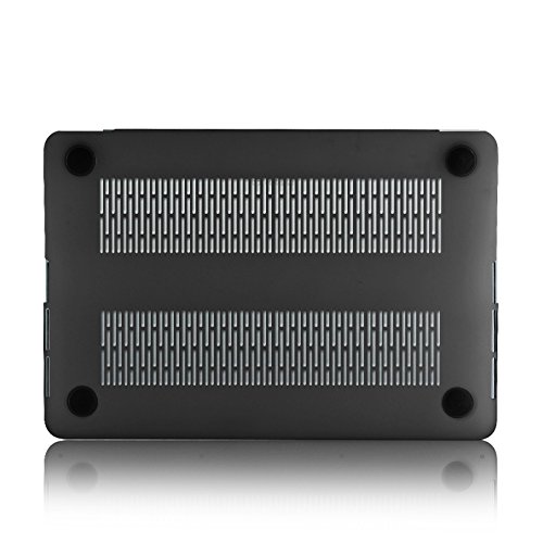 JAMMYLIZARD | Shell Cover für [ MacBook Pro 13.3″ mit Retina A1502 / A1425 ] Zweiteilige Gummierte Hülle, SCHWARZ Matt - 5