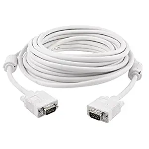 PremiumAV 3-Meter VGA to VGA Converter Adapter Cable (White)