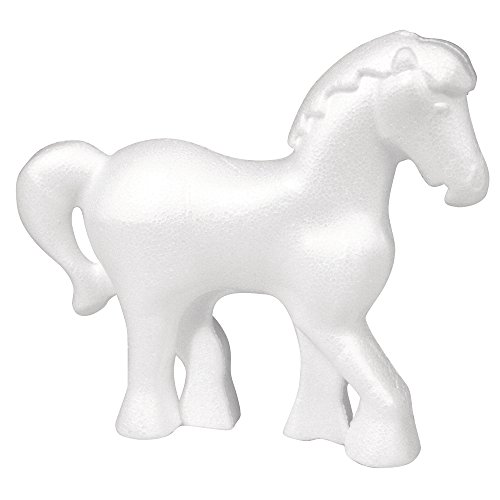 Rayher 3342600 Styropor-Pferd, 15x13,5 cm