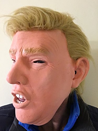 Donald Trump Maske Deluxe mit ECHTHAAR Latex Überkopf USA Politiker Kostüm Masken - 3