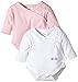 Twins Baby Girls Wrap-Around Bodysuit, Longsleeve, 2-Pack