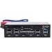 Produktbild Ckeyin 5,25 "PC Dashboard Front Panel USB HUB SD/MMC/CF/TF/M2 Kartenlesegerät, SATA / ESATA, i/o Ports, Audio Anschluss