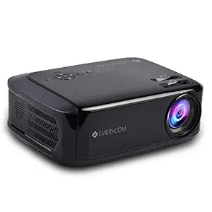 Everycom X9 Home & Business Native 720p HD with 6000 Lumens LED Projector [2020 Upgrade]