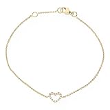 JuwelmaLux Armband mit Herz Gelbgold 333er 8 karat mit Zirkonia JL10-03-0211