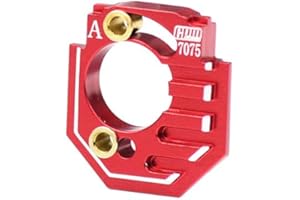GPM RACING Aluminium 7075 Adjustable Motor Heatsink Mount For Arrma 1/18 GRANITE GROM MEGA 380 Brushed 4X4 Monster Truck ARA2102 Upgrade Parts - Red