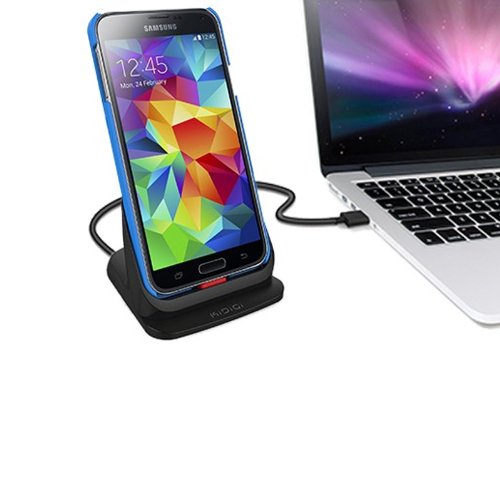 Docking / Charging Station for Samsung Galaxy S5?Accessory Docking Station with USB Data Cable and Charger Mains Adapter Black