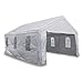 Produktbild Festzelt Pavillon 4x6 m weiß mit Seitenteilen 180g/m² PE wasserdicht Carport Partyzelt Stahlrohrgestell Ø 38 mm, Seitenteile mit Fenstern komplett verschließbar SONDERPOSTEN