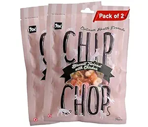 Chip Chops Dog Treats Biscuit Twined with Chicken by For The Fur Kids (Pack of 2)