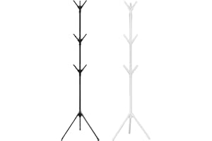 DUBBULON 2Pz Appendiabiti Da Terra - Appendiabiti Da Terra In Metallo | Attaccapanni Salvaspazio Per Corridoio | Appendiabiti A Forma Di Albero | Per Vestiti Cappelli Borse, Ingresso Camera Da Letto Ufficio