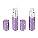 Segolike 2pcs Purple Mini Alloy Refillable Travel Perfume Bottle Empty Spray Containers Bottles 6ML 0.2 oz RS.220.00