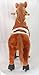 UFREE Action Pony, Unique Rocking Horse. It Is Walking Horse, Plush Toy Pony Like Real , Height 35'', Present for Kids 3 to 5 Years