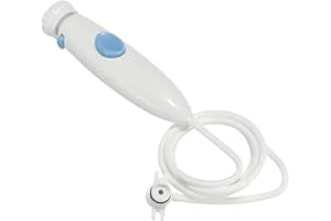 PANLOUTING Repuesto Manguera Tubo de Hilo Dental de Agua Accesorios | Con Botón de Encendido y Apagado | Compatible con Waterpik WP-100 WP-300 WP-660 WP-900 Series