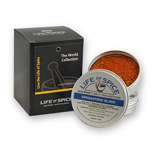 Colección Mundial Life of Spice - Juego de Regalo de 3 Sales, Aderezos y Hierbas Life of Spice (75g/40g/14g)