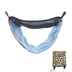 AUOKER Hamaca para hurón, Transpirable, Suave, para Verano, Hamaca, hámster, Cama Doble para Rata, hámster, hurón, Ardilla, Conejo, Chinchilla y Otros Animales pequeños