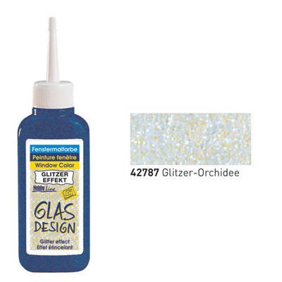 Glas-Design Windowcolor, 80ml, Glitzer-Orchidee [Spielzeug]