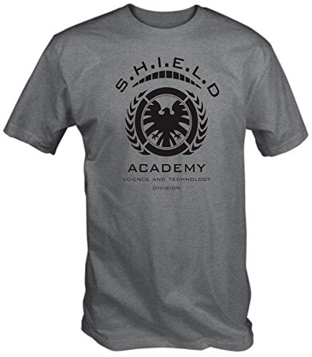 Shield Academy T-Shirt - Aschgrau, L