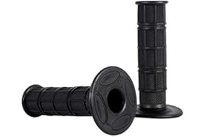 KEENSO 22mm Handlebar Grips, 7/8 Inch 22mm Silicone Handle Grips Non-slip Motorcross Handle Grips Motorcycle Handlebar Grips Pit Bike Grips for Dirt Bike Pit Bike Motorcycle(black)