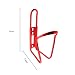 Produktbild Shuda Wasserflaschenhalter Flaschenhalter Trinkflaschenhalter Flaschenhalter Fahrrad Getränkehalter Unisex Size 15 * 7cm (Rot)
