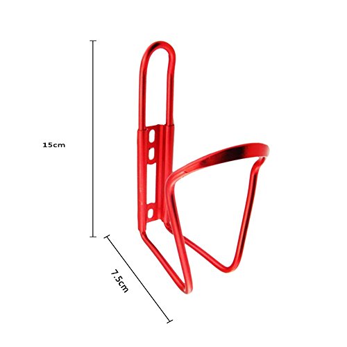 Preisvergleich Produktbild Shuda Wasserflaschenhalter Flaschenhalter Trinkflaschenhalter Flaschenhalter Fahrrad Getränkehalter Unisex Size 15 * 7cm (Rot)