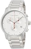Calvin Klein Herren Chronograph Quarz Uhr mit Edelstahl Armband K2G271Z6
