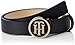 Produktbild Tommy Hilfiger Damen Gürtel TH Round Buckle Leder 100cm Blau AW0AW06553-413