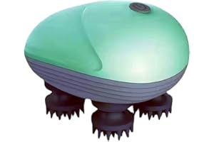 CYMWER Elektryczny masażer głowy głowy, elektryczny masażer dla kota, wielofunkcyjny elektryczny masażer głowy, łagodzi stres, wodoodporny, ładowany przez USB, przenośny masażer głowy, szyi, ciała, kota, psa