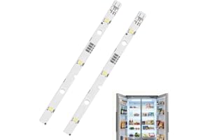 BLAKAPOO 2 Pezzi di luce LED per Frigorifero Congelatore RONGSHENG/HISENSE, luce LED di Ricambio per Frigorifero E349766 MDDZ-162A 1629348 DC12V 2W, Barra LED per Frigorifero per KIFF5017 KIFF5020 KIFF7017