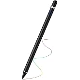 Stylus Kapasitif Dokunmatik Kalem T&uuml;m Cihazlar Telefon ile Uyumlu &Ccedil;izim Tasarım Tablet Kalemi Siyah