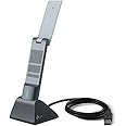 TP-Link Archer TX20UH AX1800 WiFi 6 Dual Band Wireless USB Adapter |1800 Mbps (5GHz, 2.4GHz Wi-Fi) | USB 3.0, OFDMA, MU-MIMO, High Gain Antennas, Beamforming | WPA3 - Wired Cradle Stand Included
