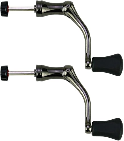 GOMEXUS Poignée d'alimentation de pêche, Compatible avec Daiwa Spinning Reel Handle, 98 mm