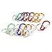 Produktbild DealMux Multicolor Aluminium gefedert Tor D geformt Schlüsselbund Karabiner 12 Stück