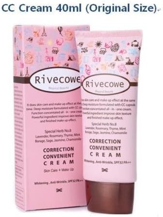 Rivecowe CC Cream 40ml(1.35Oz)/BB Skin Care + Make up Foundation/Korea Cosmetic by Rivecowe