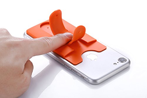 KronyaÂ® | Smartphone Kartenhalter mit StÃ¤nder | Auto Case Etui Finger Fitness Geldbeutel GeldbÃ¶rse Halter Halterung Handy HÃ¼lle KopfhÃ¶rer Sport Apple iPhone 7 8 X Samsung Galaxy S8 (Schwarz)