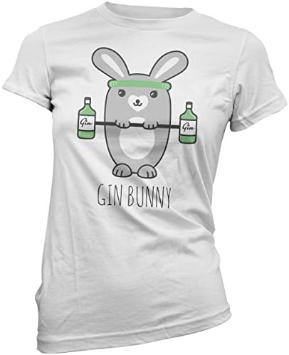 Women's Gin Bunny T-Shirt - White - M
